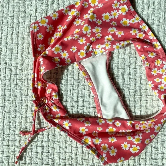 NASTY Gal Floral Print High Waist Cheeky Bikini Bottoms Size US 2 - Picture 5 of 5